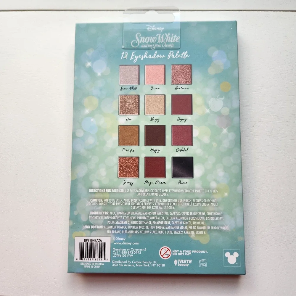 Disney Princess Makeup Palette Bundle Snow White Belle Ariel NEW